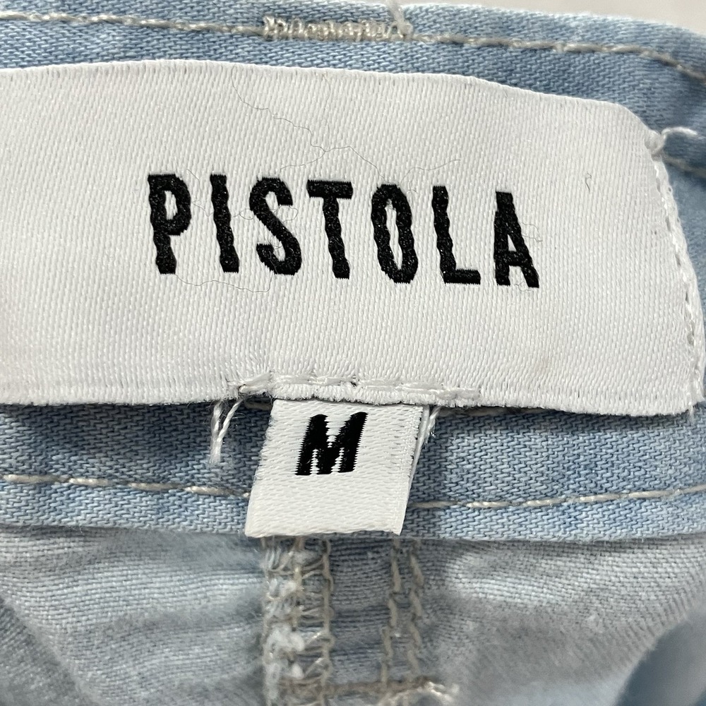 Pistola Light Wash Denim Maxi Skirt Button Front A Line Size Medium NWT - Picture 10 of 14